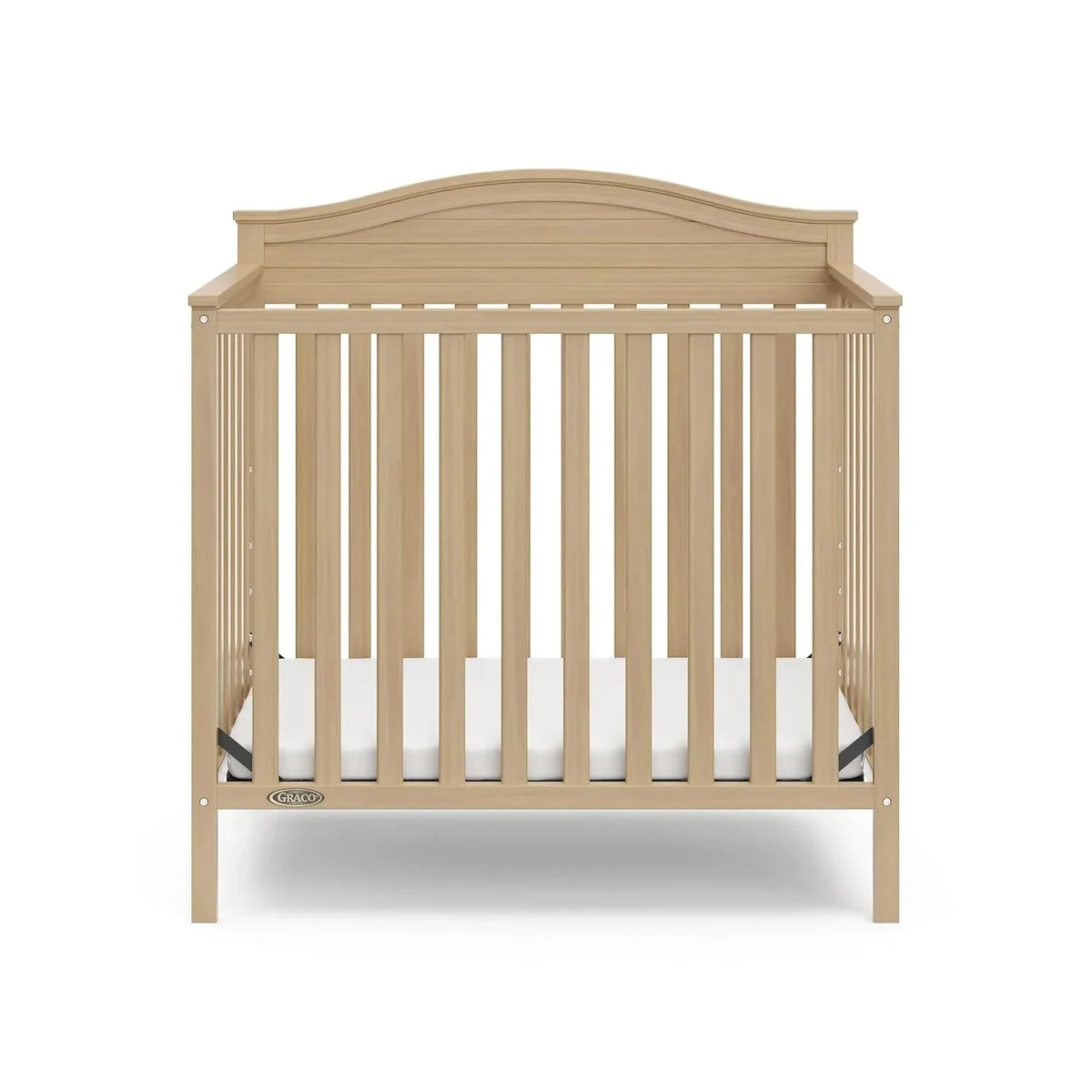 Graco Stella 4-in-1 Convertible Mini Crib with Mattress - Driftwood