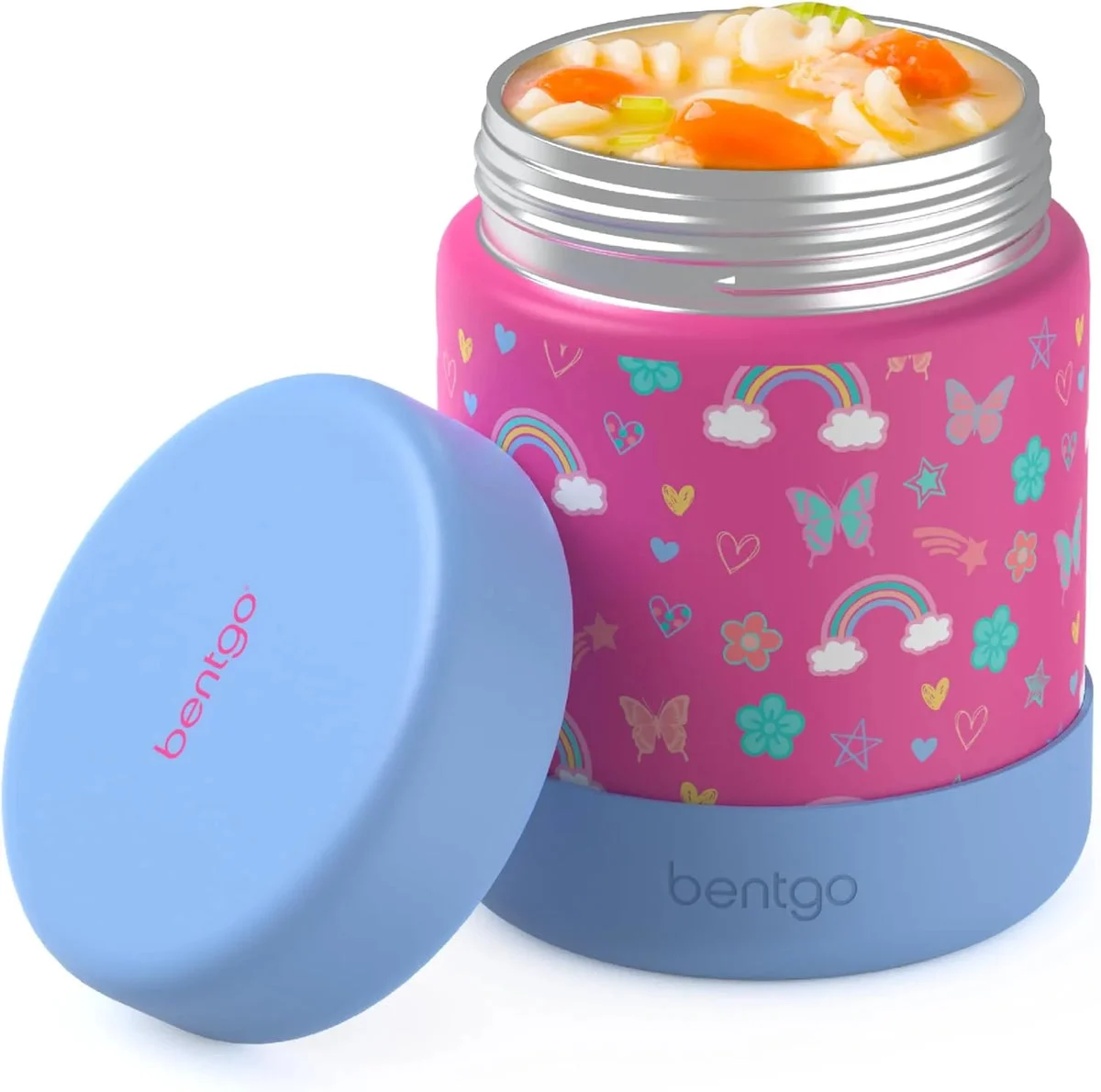 Bentgo Kids' Stainless Steel Insulated Food Jar - Rainbows & Butterflies