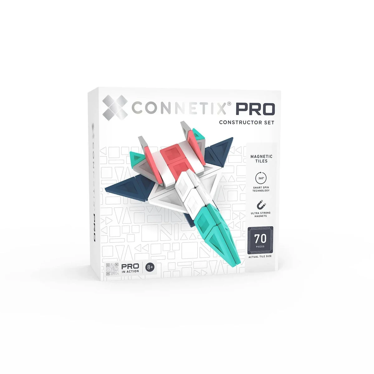 CONNETIX Magnetic Building Tiles Constructor Set - 70 pieces