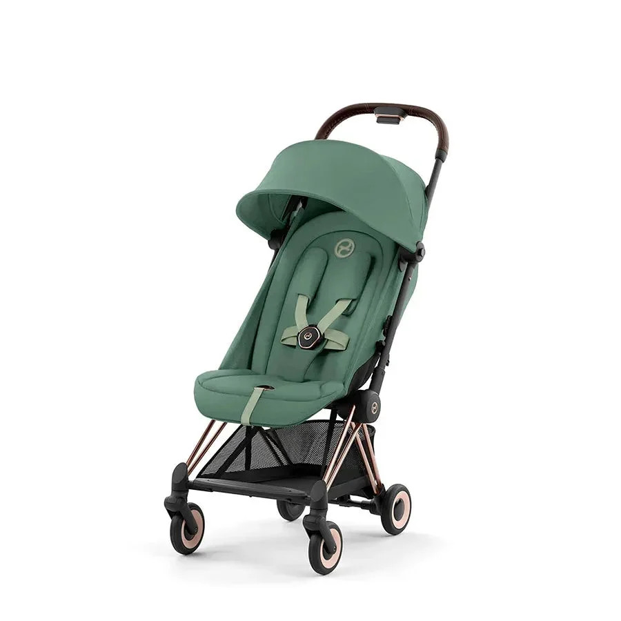 Cybex COYA Compact Stroller - Rose Gold / Leaf Green