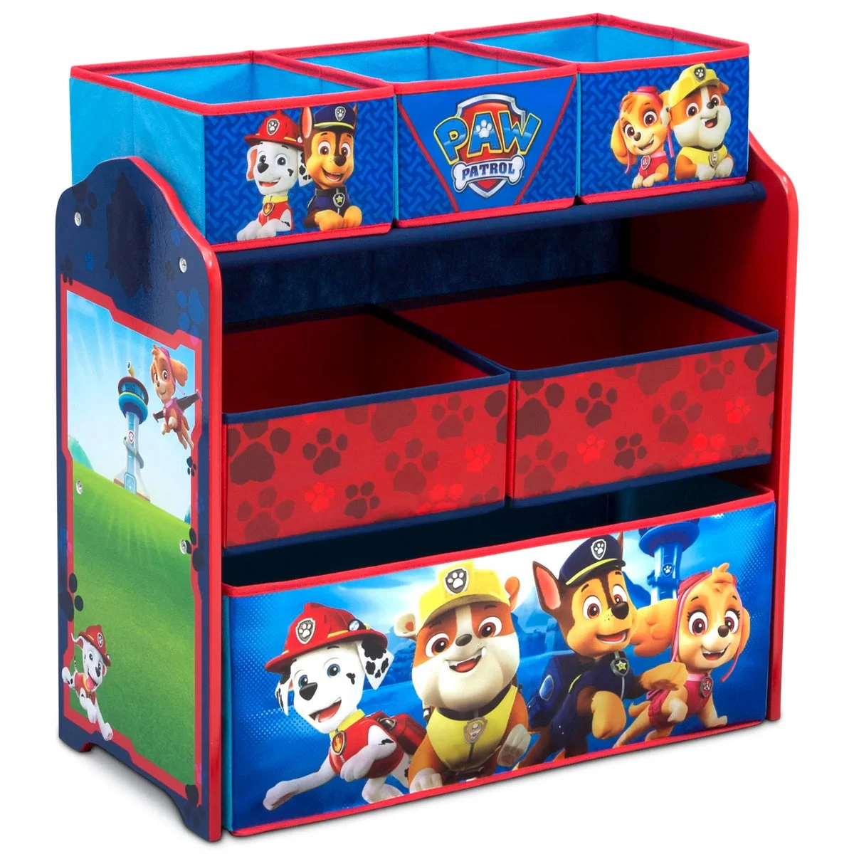 PAW Patrol Multi-Bin Toy Storage Organizer - Multicolor