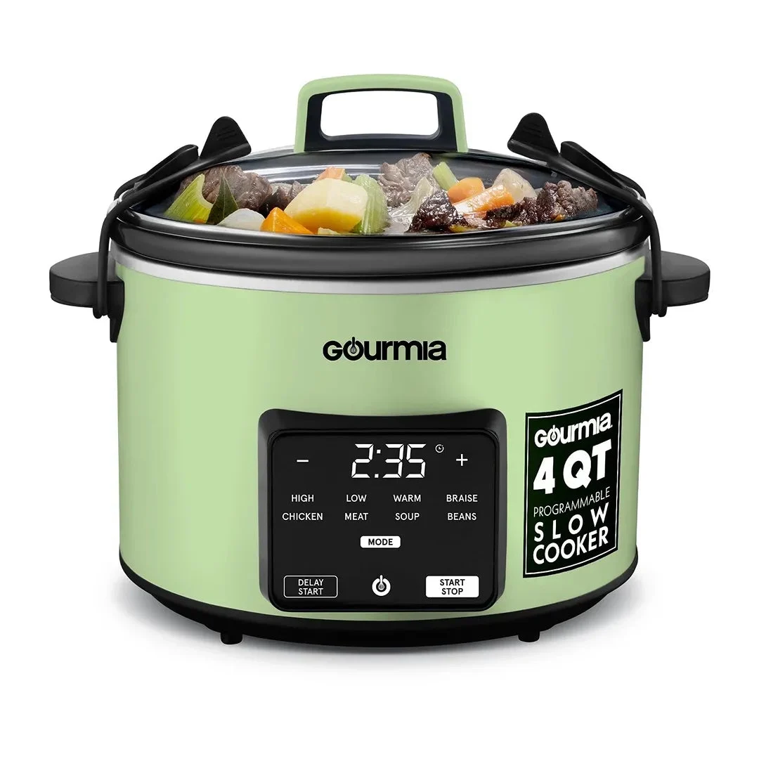 Gourmia 4.5 QT Programmable Slow Cooker - Green