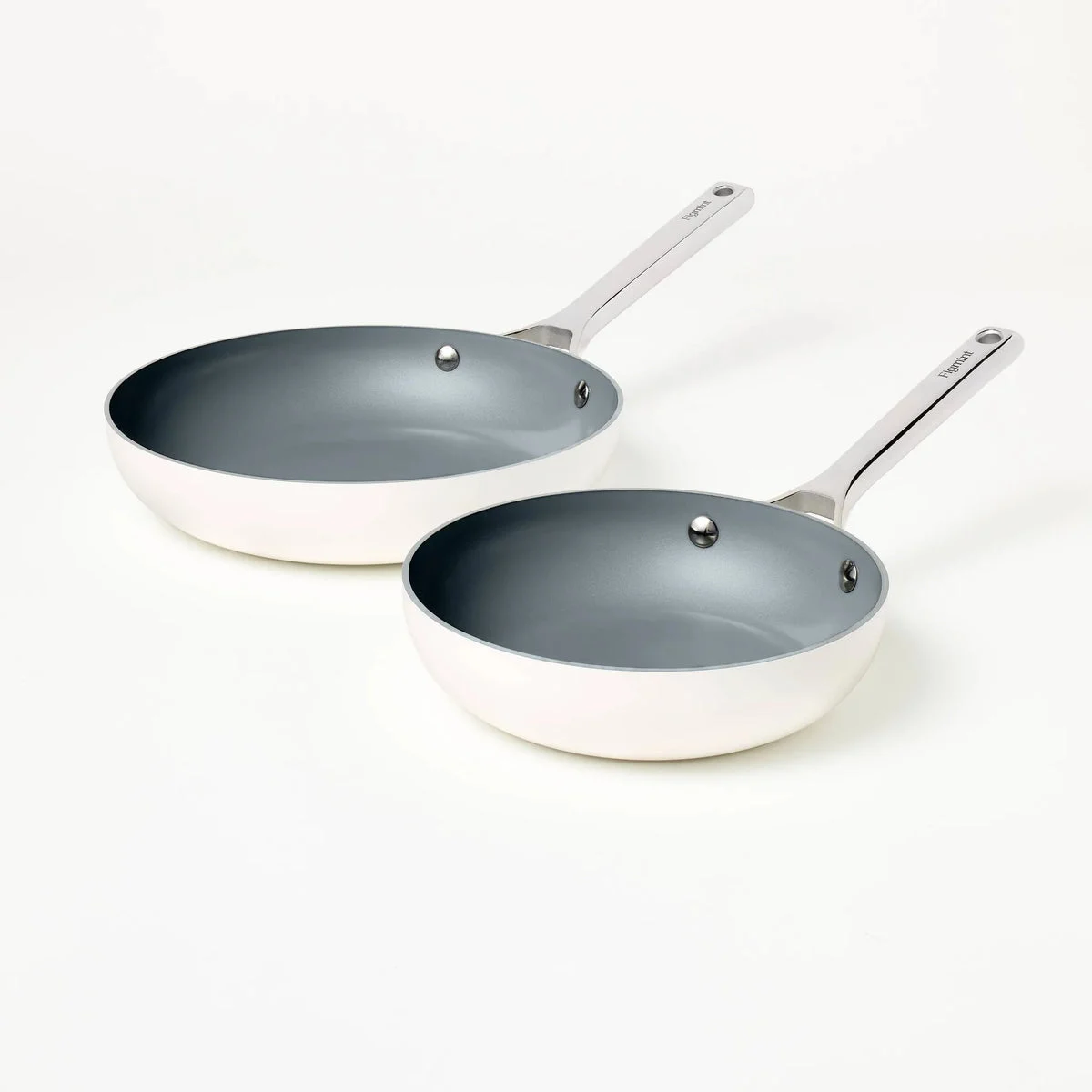 Figmint Nonstick Ceramic Coated Aluminum Frypan Set - 8