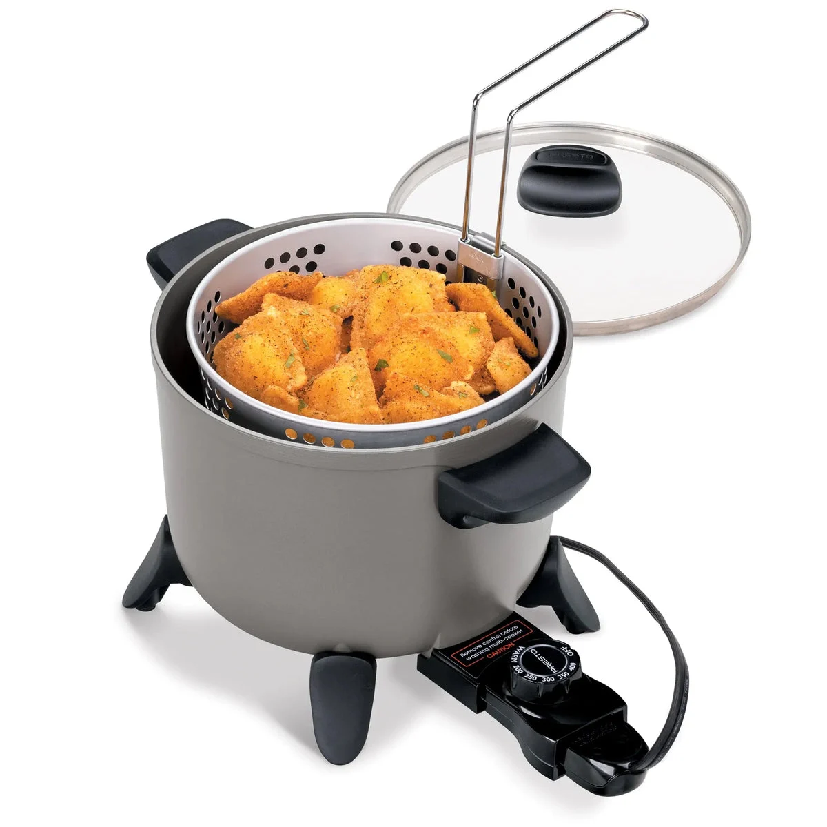 Presto Electric Deep Fryer - Multi-Cooker with Non-Stick Feature