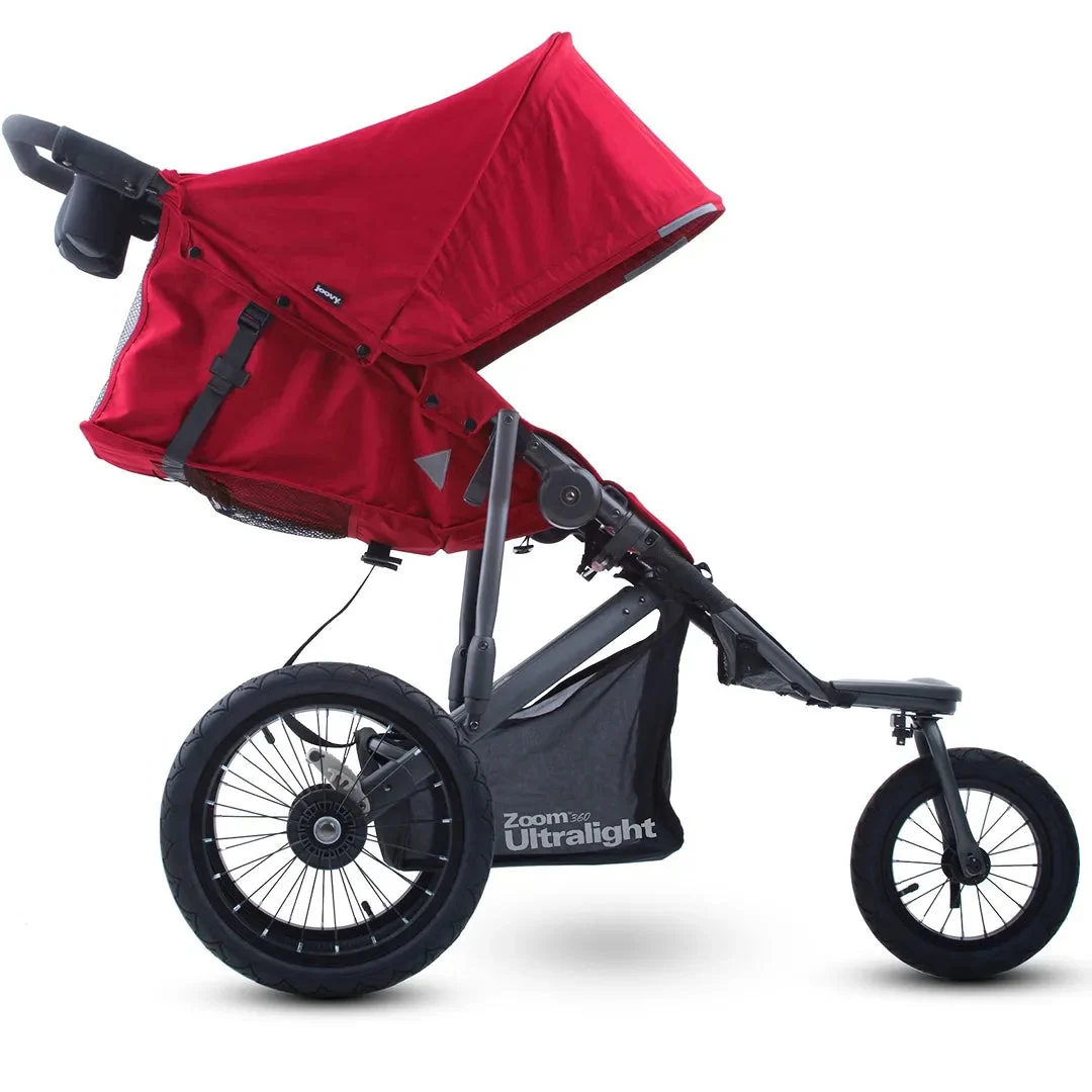 Joovy Zoom 360 Ultralight Jogging Single Stroller - Red