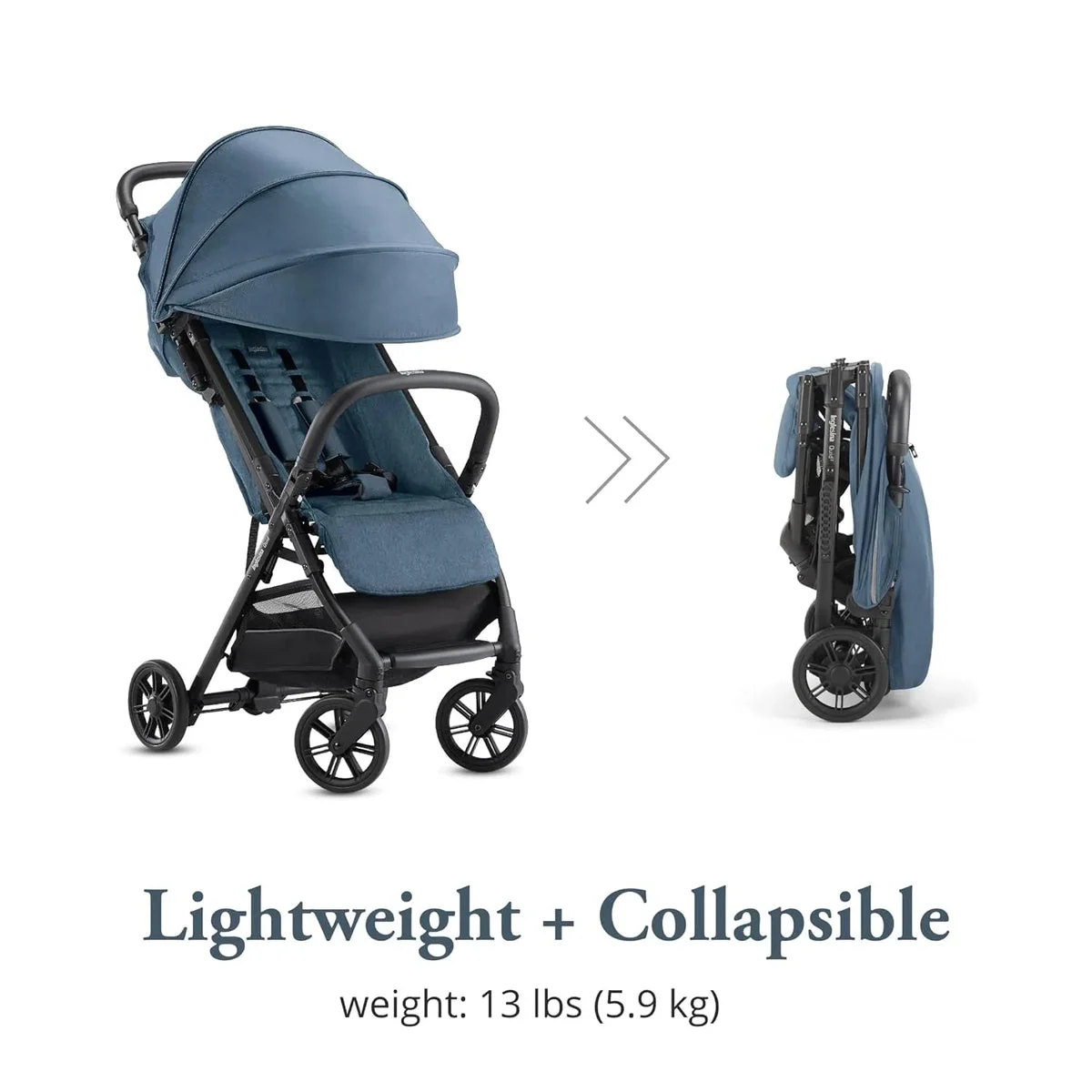 Inglesina Quid 2 Stroller - Manta Blue - Ultra Compact Lightweight Travel