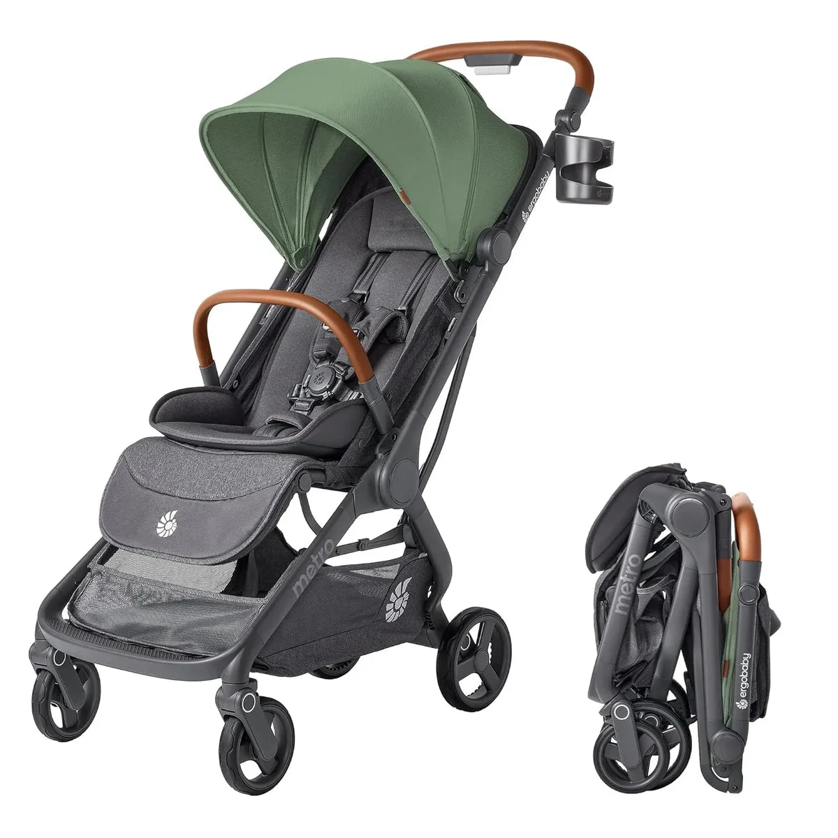 Ergobaby Metro 3 Deluxe Baby Stroller - Willow Green