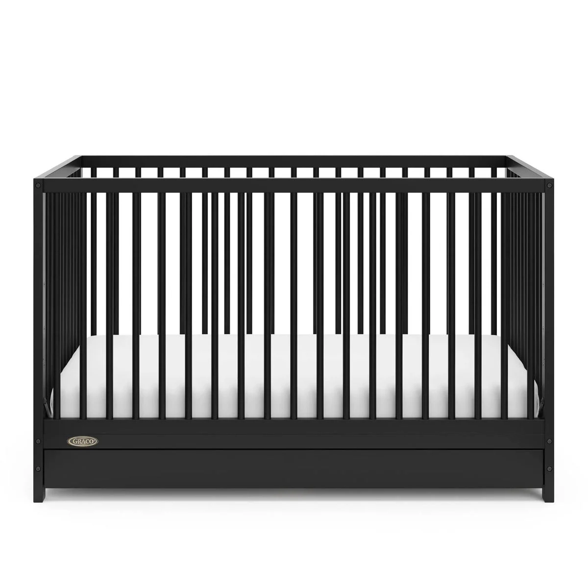 Graco Teddi 5-in-1 Convertible Crib with Drawer - Black