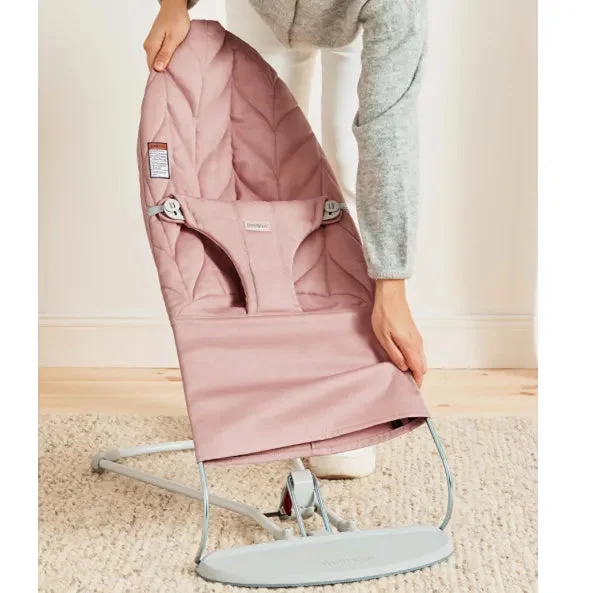 BabyBjörn Extra Fabric Seat for Bouncer Bliss - Dusty Pink / Woven, Petal Quilt