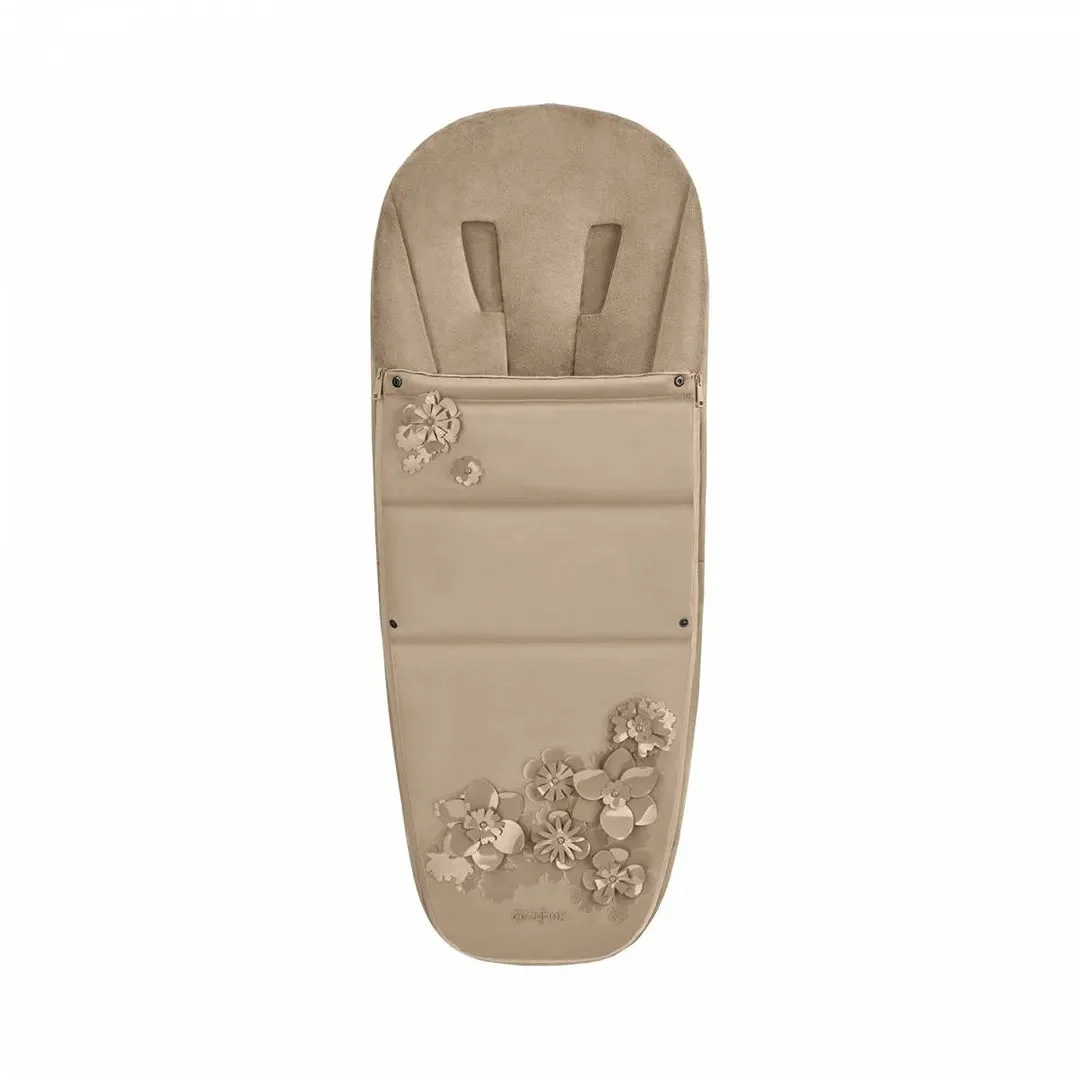 Cybex Platinum Footmuff - Simply Flowers Beige