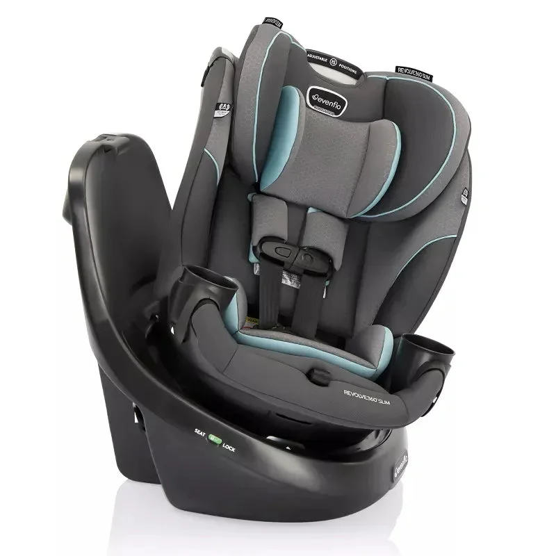 Evenflo Revolve360 Slim 2-in-1 Rotational Car Seat - Carver Blue