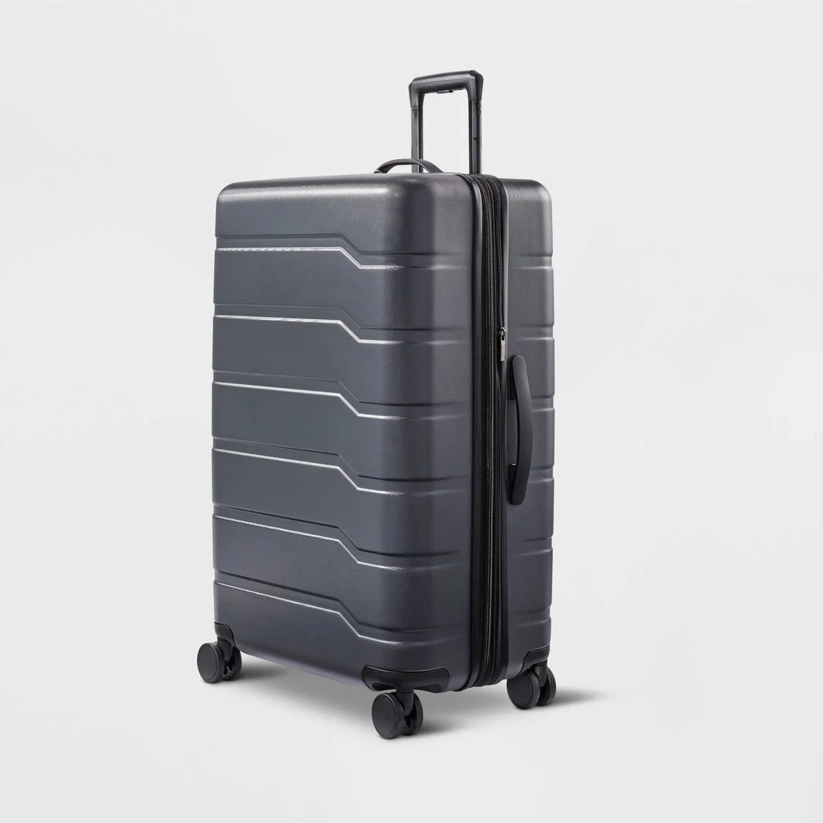 Open Story Hardside Large Checked Suitcase - Gray