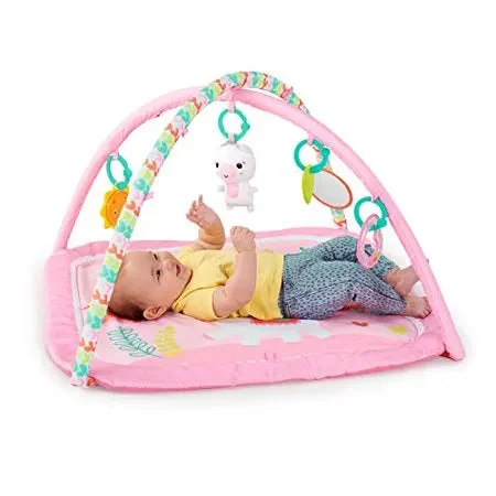 Bright Starts Daydream Blooms Activity Gym & Play Mat with Take-Along Toys for Newborns and Toddlers