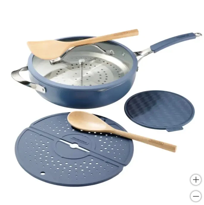 Tramontina 6 Piece Ceramic Nonstick All in One Plus Pan Set