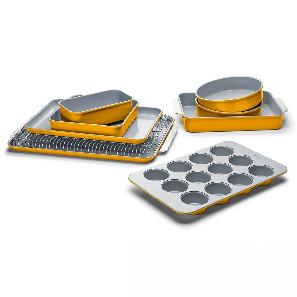 Caraway Non-Stick Ceramic Complete Bakeware Set - Marigold