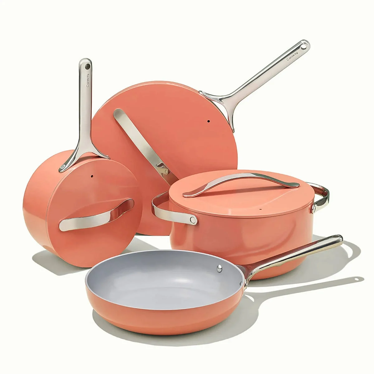 Caraway 12-Piece Non-Stick Ceramic Cookware Set - Perracotta