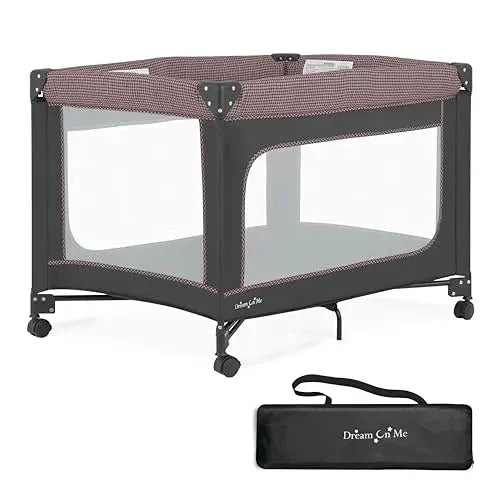 Dream On Me EZGo Portable Playard - Pink for Newborns & Toddlers