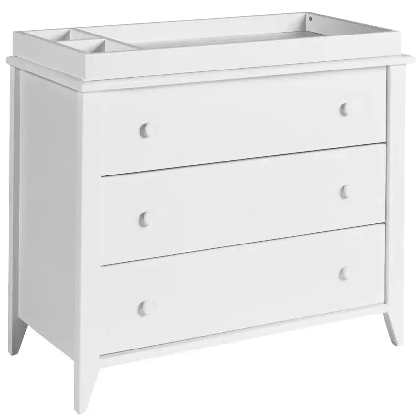 Babyletto Sprout 3-Drawer Changer Dresser with Removable Changing Tray - White
