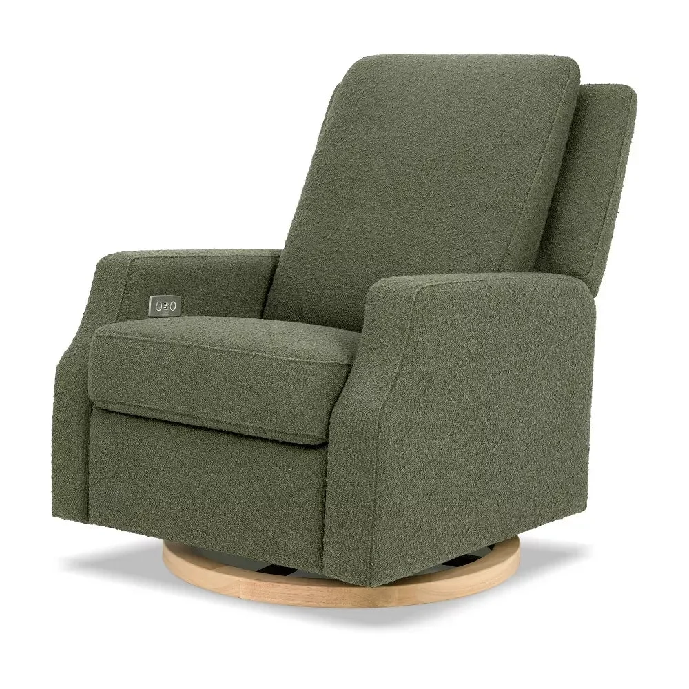 Namesake Electronic Swivel Glider Recliner - Olive Boucle