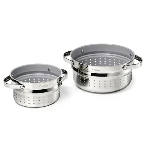 Caraway Steamer Duo - Stainless Steel