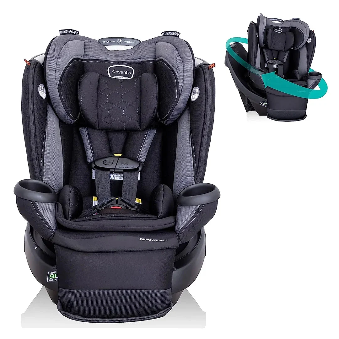 Evenflo 360 Extend All-in-One Rotational Convertible Car Seat - Black