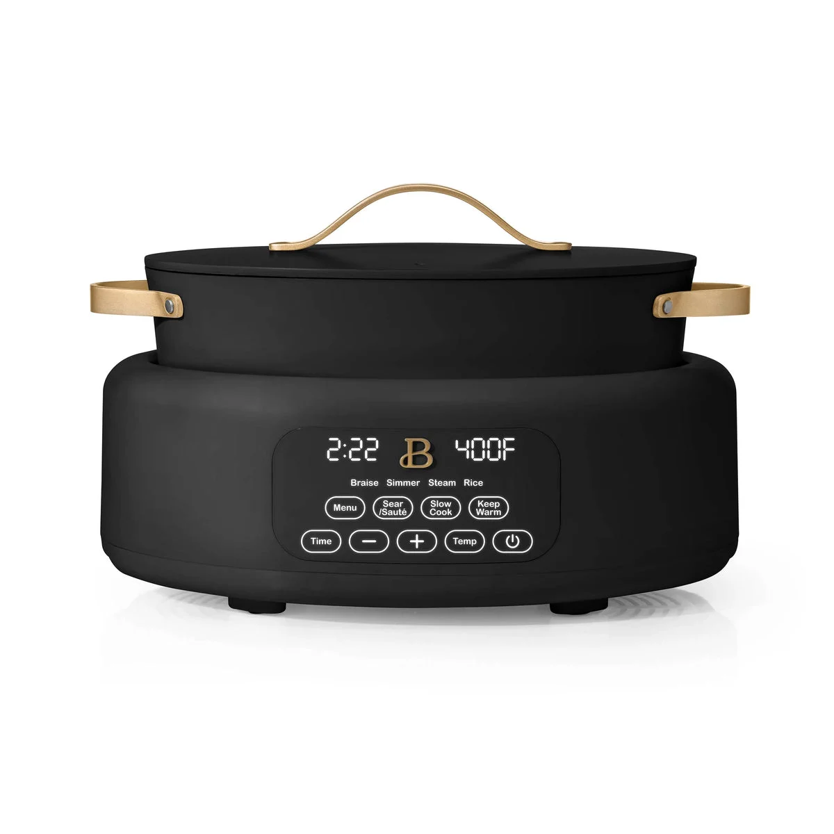 Beautiful Drew Barrymore's Beautiful 10-in-1 Electric Multi-Cooker, 6 Qt – Black Sesame