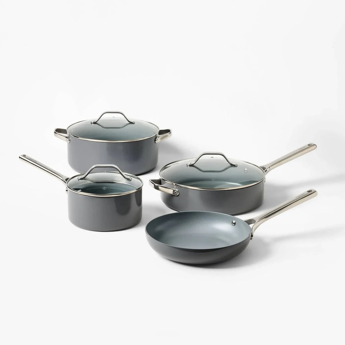 Figmint 7-Piece Nonstick Ceramic-Coated Aluminum Cookware Set