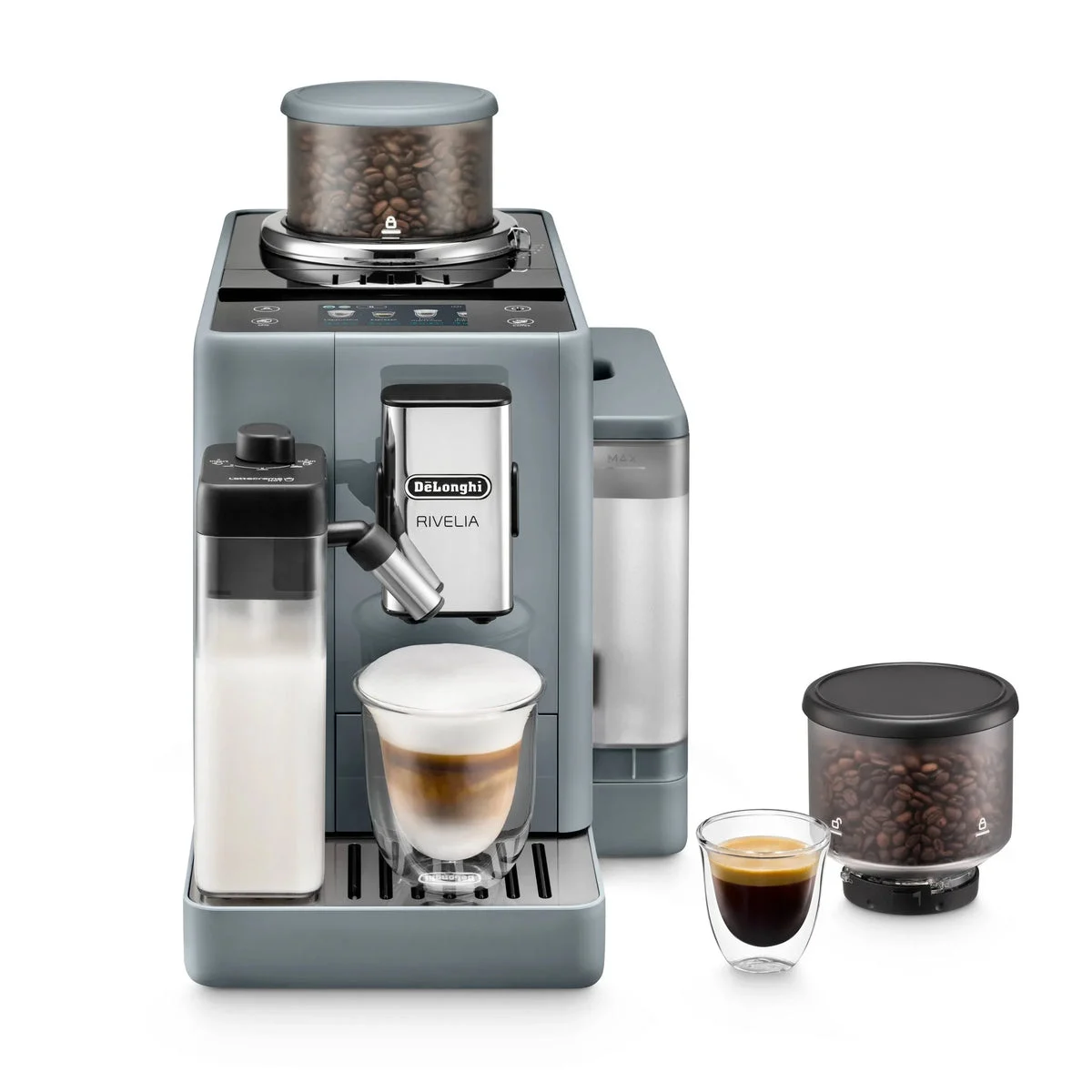 De'Longhi Automatic Coffee and Espresso Machine - Pebble Gray