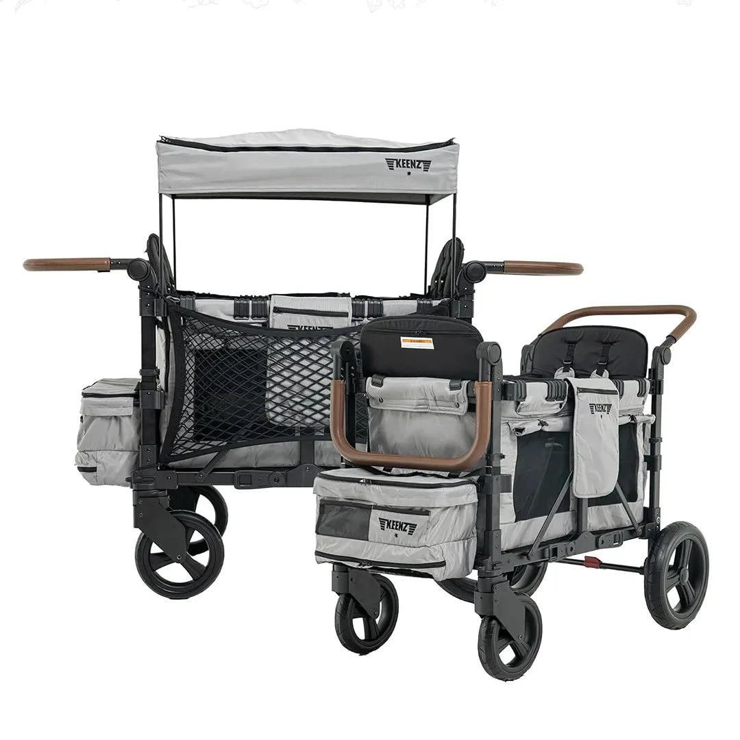 Keenz XC EVO - Luxury 2 Passenger Stroller - Grey