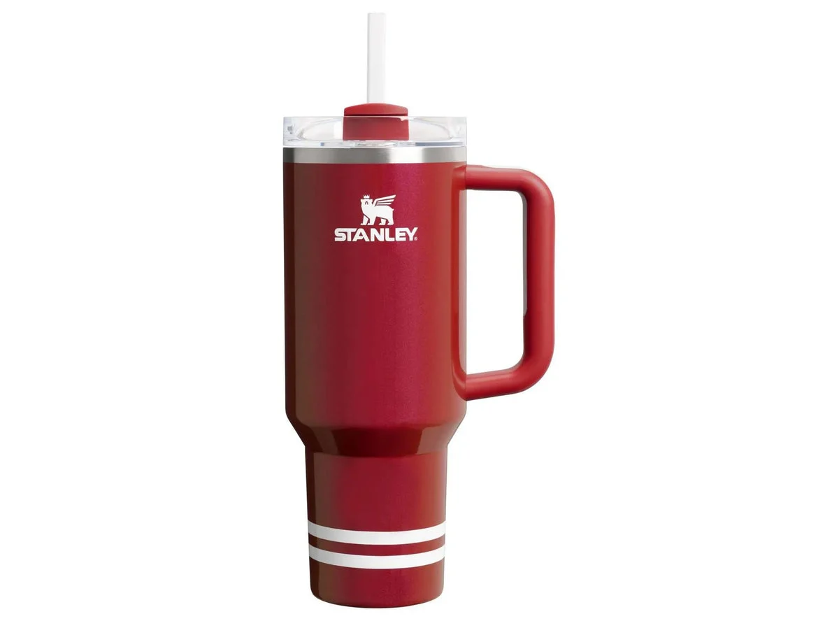 Stanley 40 oz Stainless Steel Quencher Tumbler - Heritage Red Shimmer
