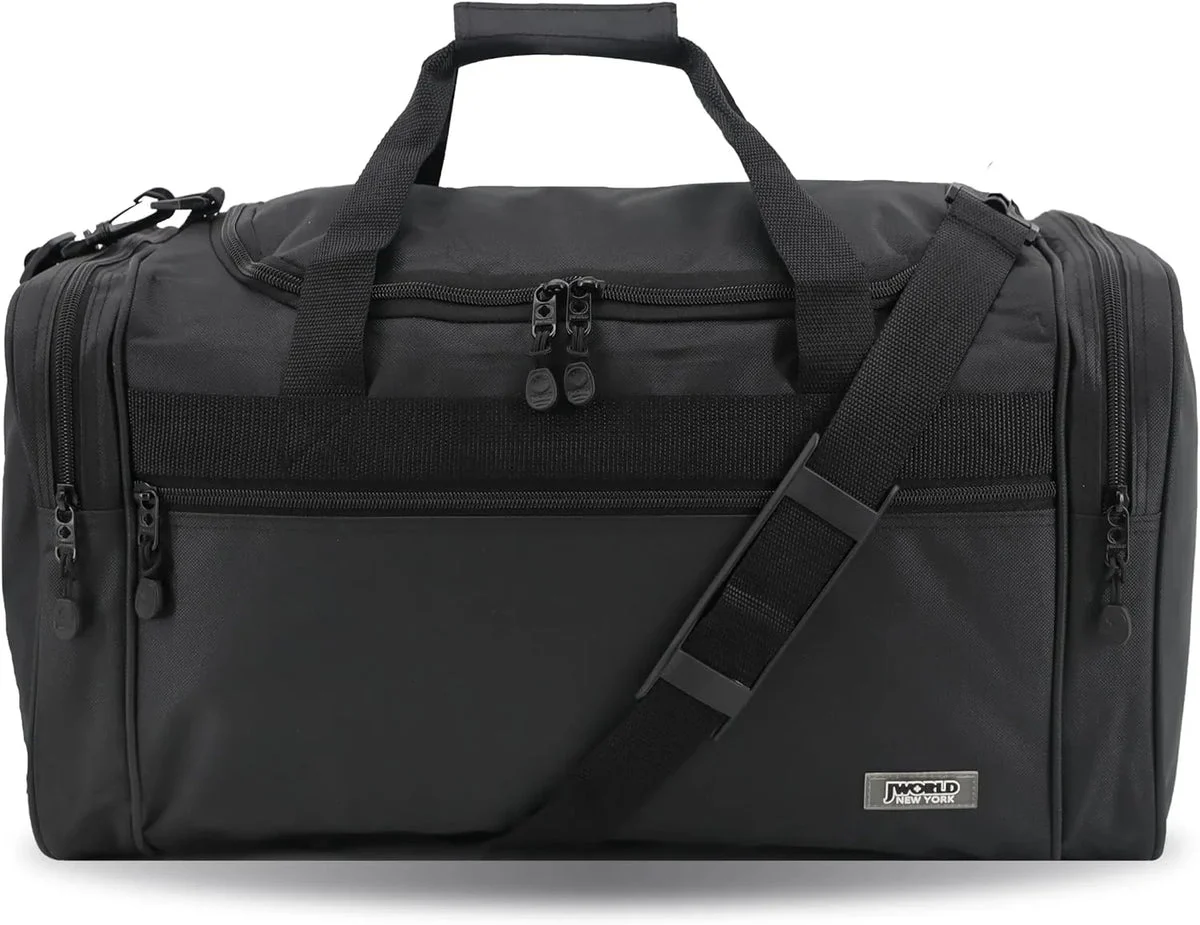 J World New York 21 Inch Duffel Bag - Black