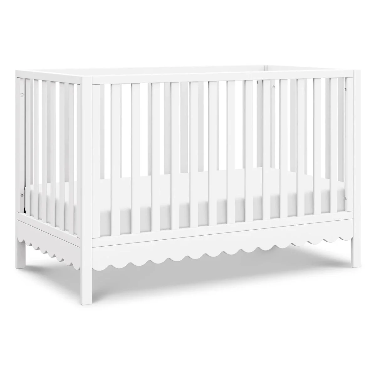 Davinci Sammy Scallop 4-in-1 Convertible Crib - White