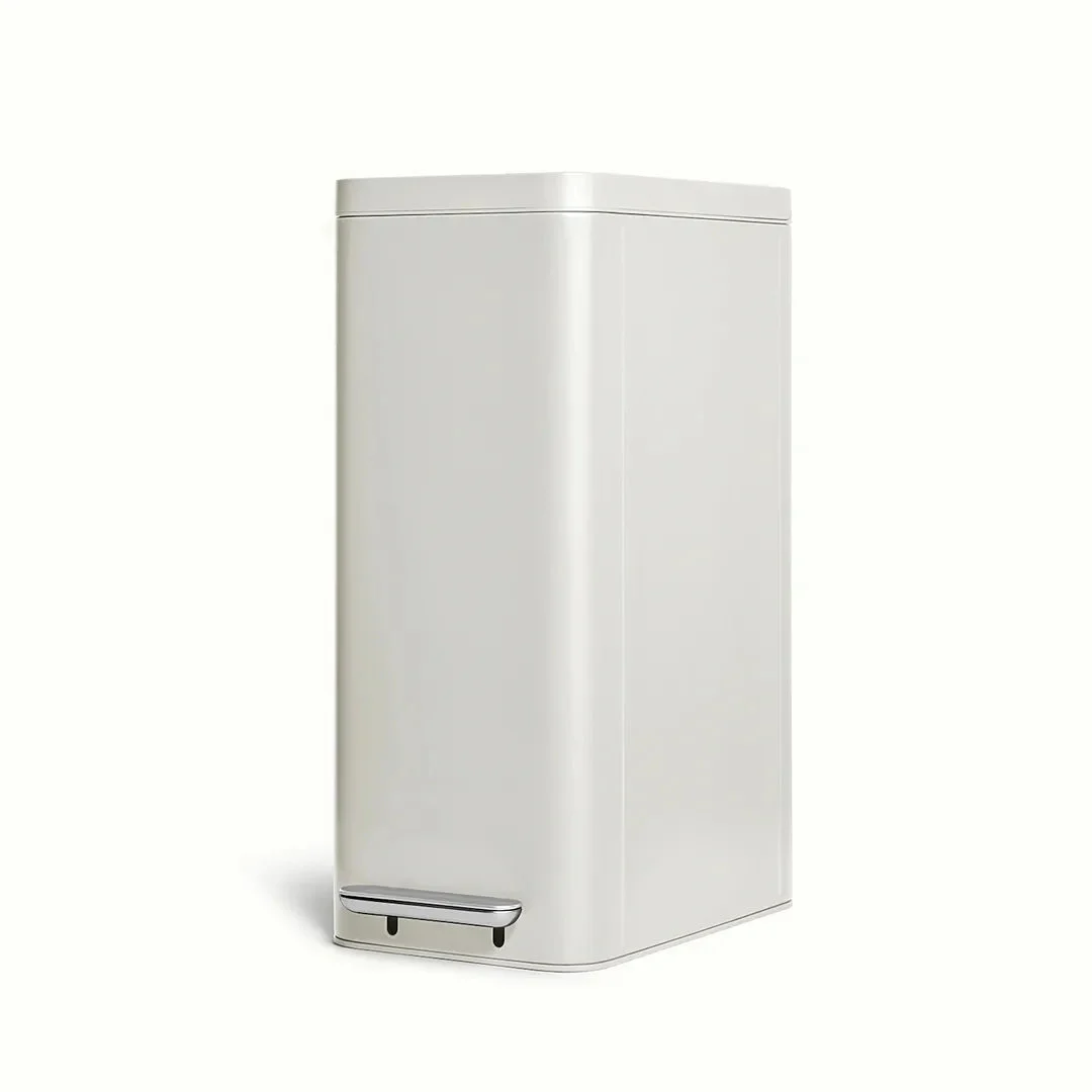 Caraway 45L Slim Step Trash Can - Stone