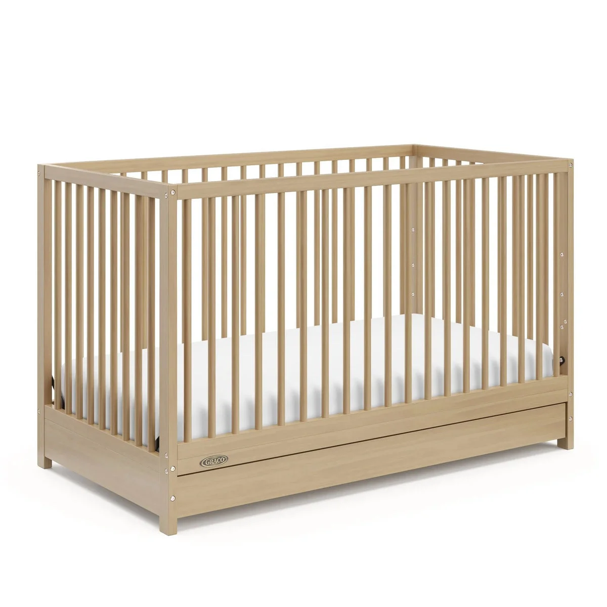 Graco 5-in-1 Convertible Crib with Drawer - Driftwood