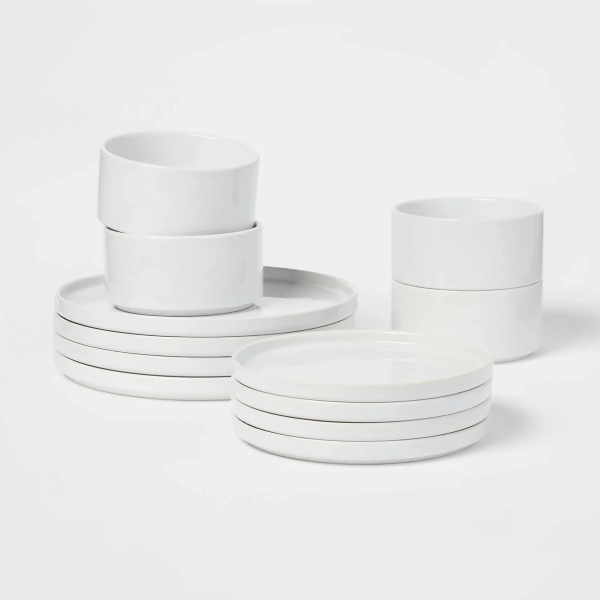 Threshold designed w/Studio McGee 12pc Stoneware Dinnerware Set - White