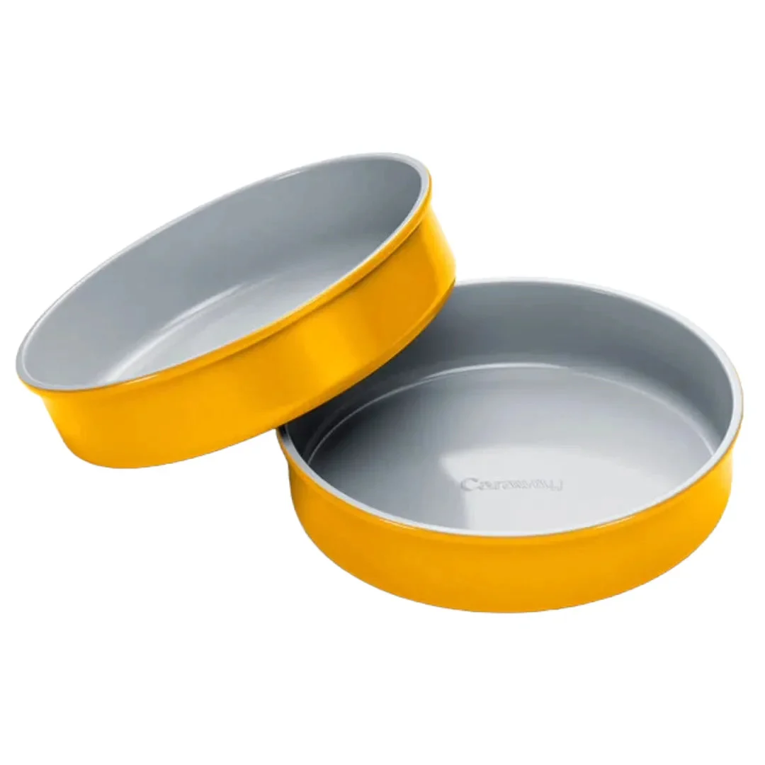 Caraway 2-Piece Ceramic Circle Pan Duo Cookware Set - Marigold