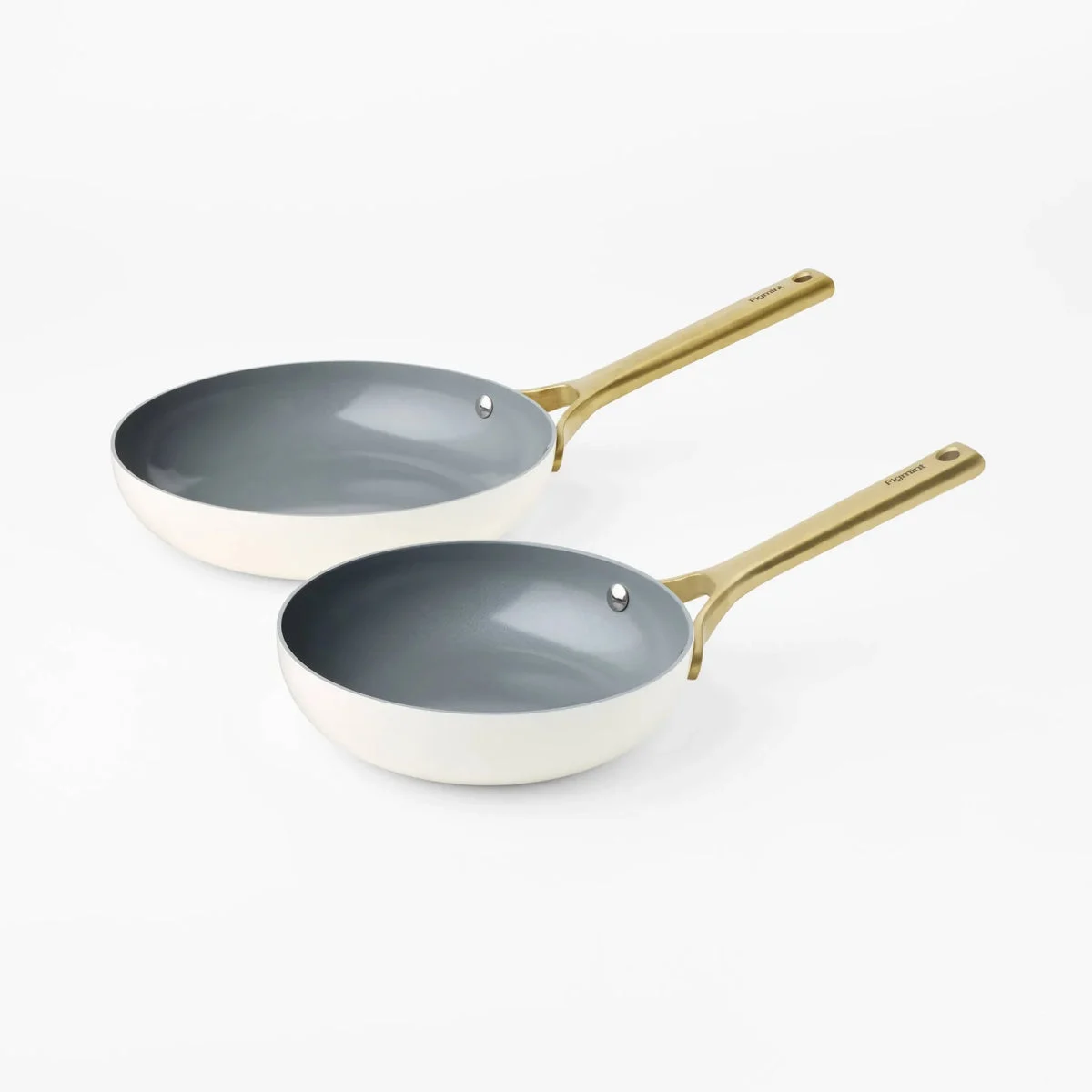 Figmint Nonstick Ceramic Coated Aluminum Frying Pan Set - 10
