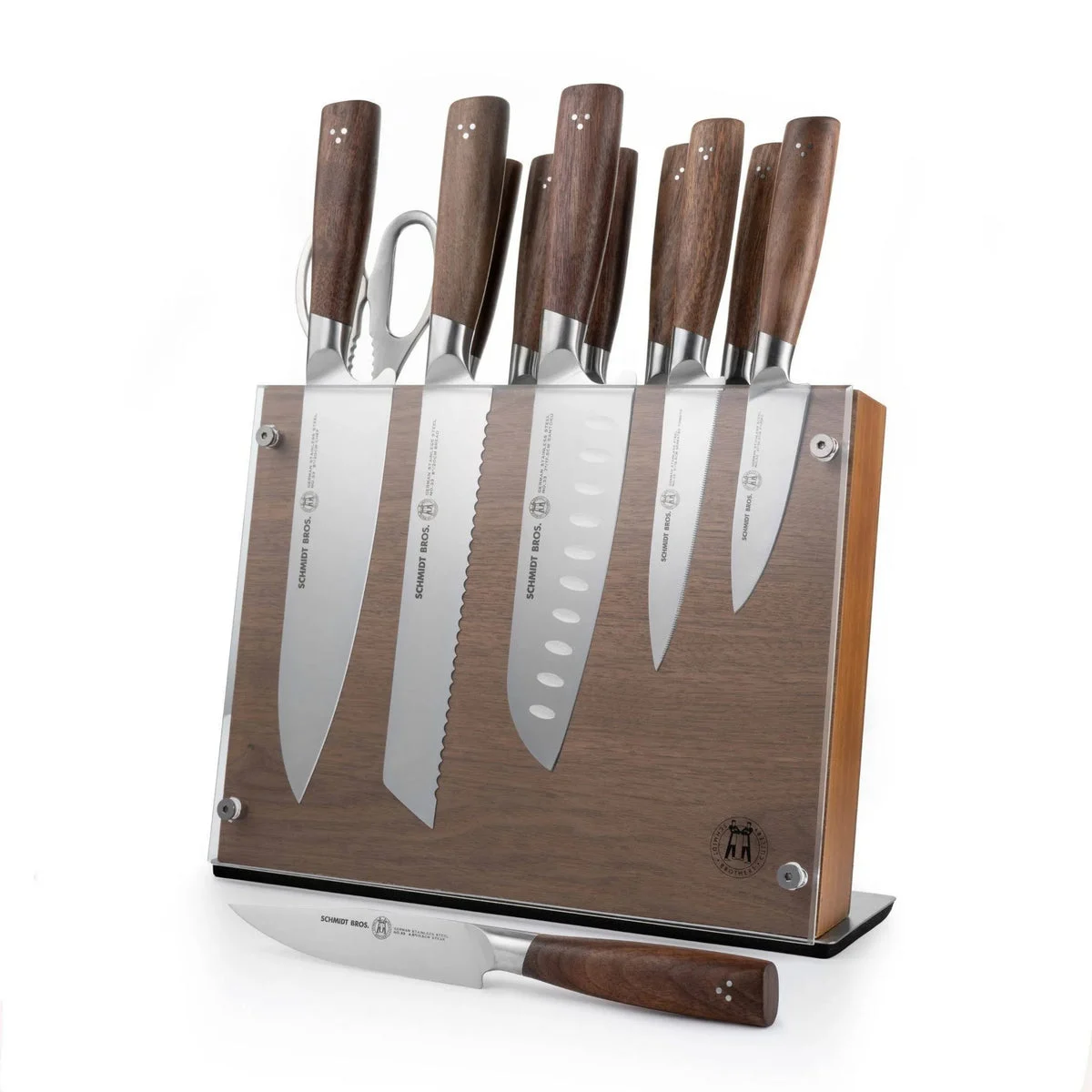 Schmidt Bros Cutlery 14pc Delta Knife Block Set With Stainless Steel Blades