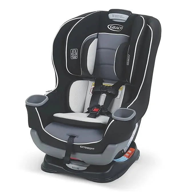 Graco Extend2Fit Convertible Baby Car Seat - Gotham