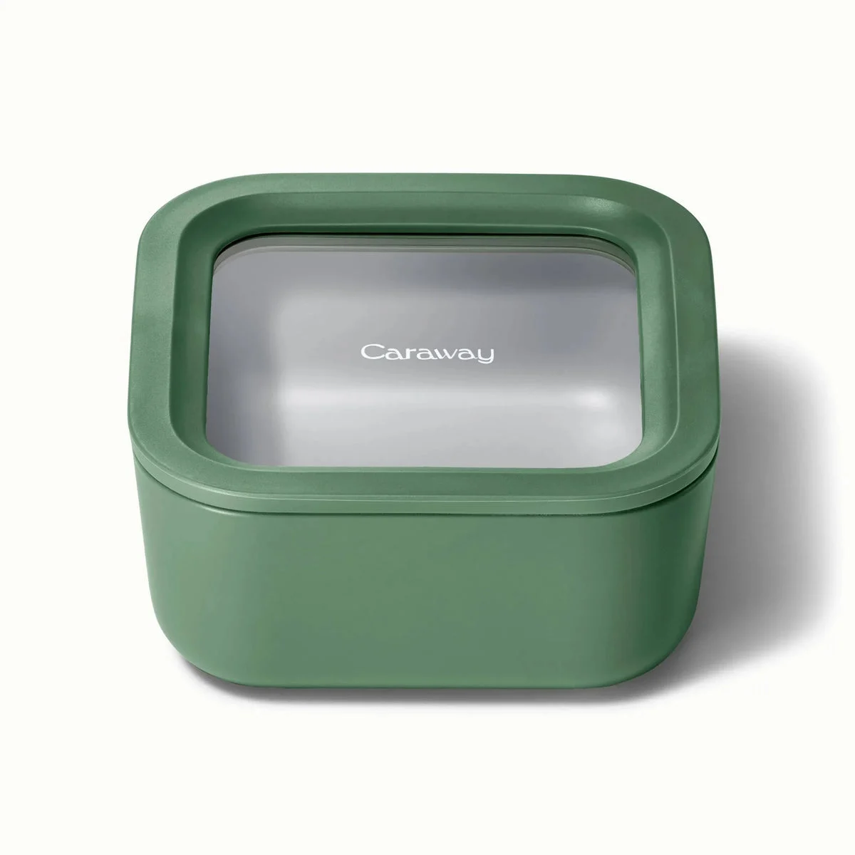 Caraway Small Ceramic Coated Glass Food Storage Container - Sage