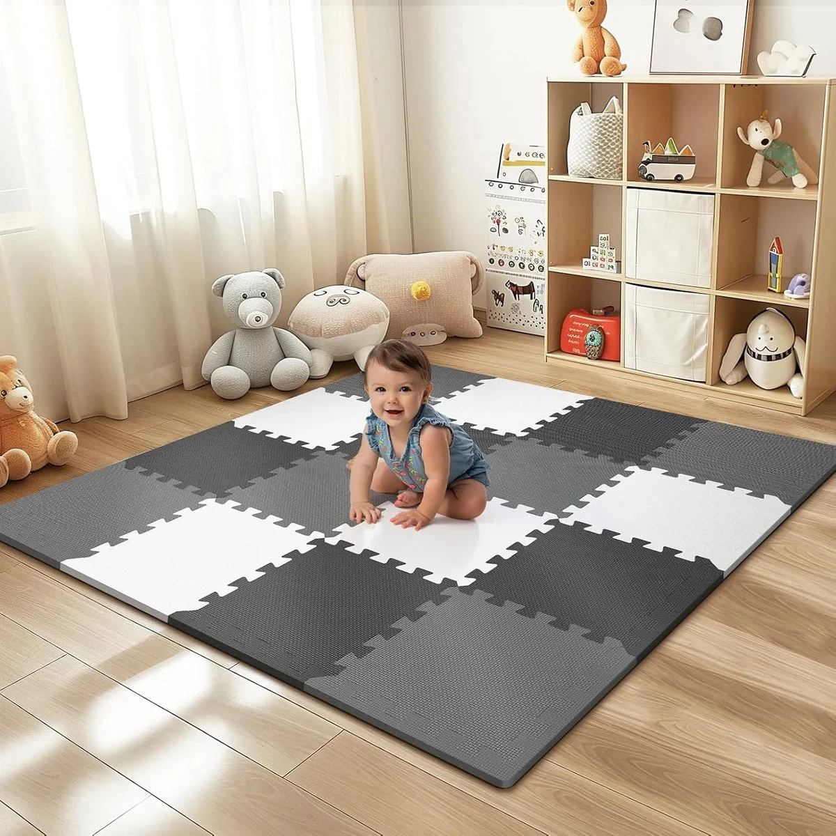 PIGLOG Baby Play Mat - Interlocking Foam Tiles
