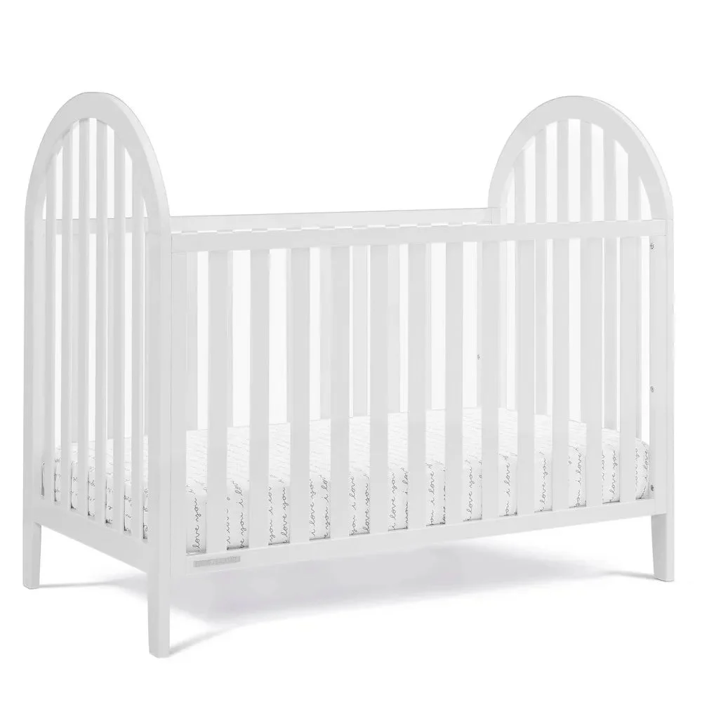 Delta Children Milano 4-in-1 Convertible Crib - Bianca White