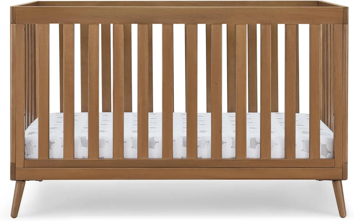 Delta Children Essex 4-in-1 Convertible Crib - Greenguard Gold Certified, Chestnut