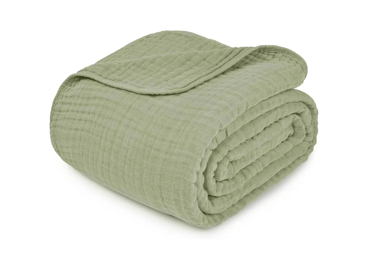 Comfy Cubs Muslin Throw Blanket - Large Size