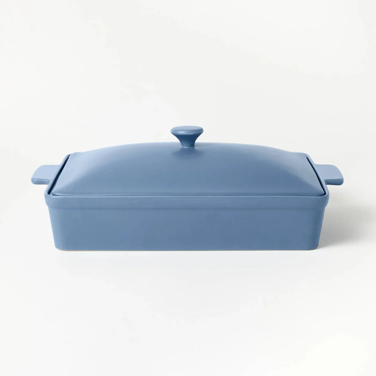 Figmint 4qt Stoneware Rectangle Baking Dish with Lid Blue - ™