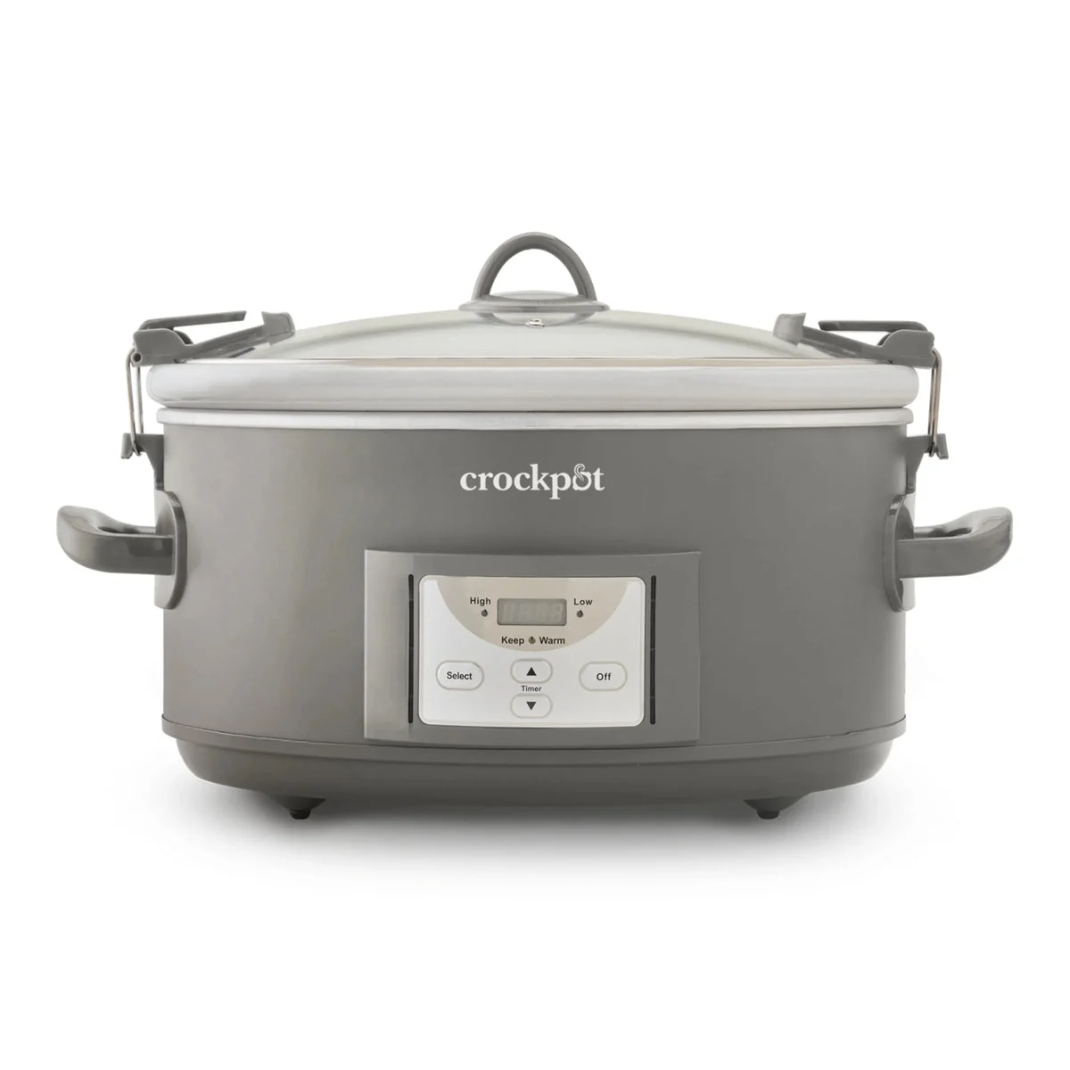 Crock-Pot Programmable 7-Quart Cook & Carry Slow Cooker - Grey