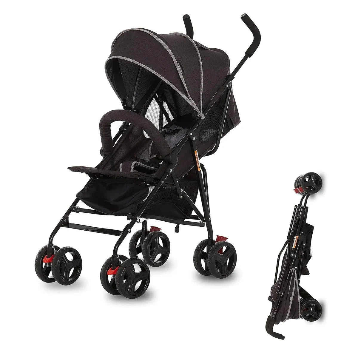 Dream On Me Vista Moonwalk Stroller Lightweight Infant Stroller - Black