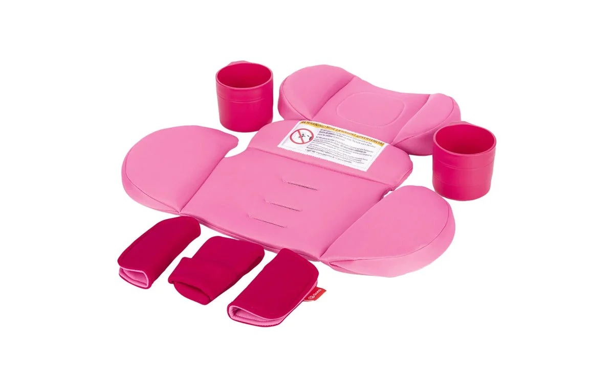 Diono Radian 3R Comfort Travel Kit, Infant Car Seat Accessory, Compatible, Radian 3R, 7-Piece Kit, Pink Cotton Candy