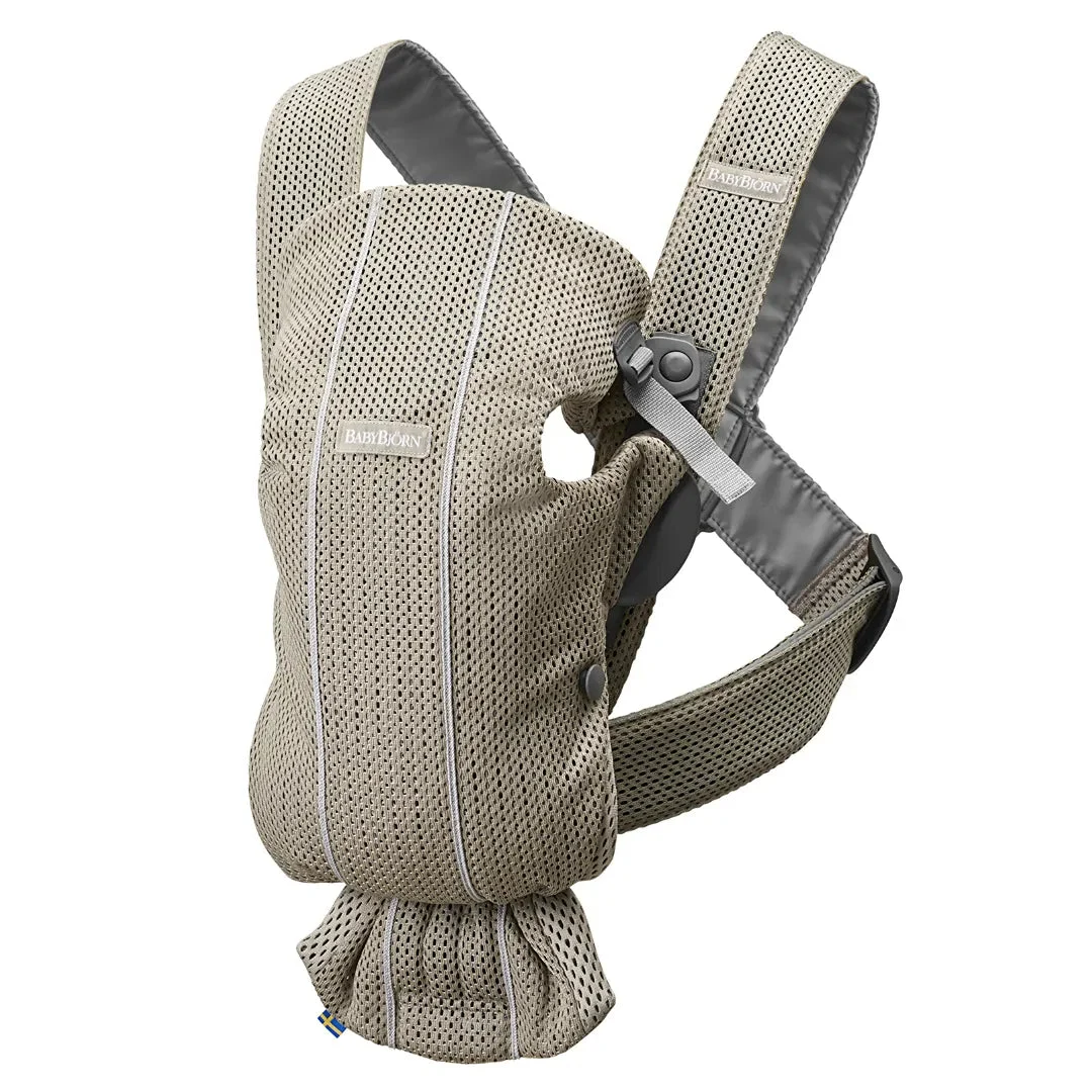 BabyBjörn Baby Carrier Mini 3D Mesh - Grey Beige