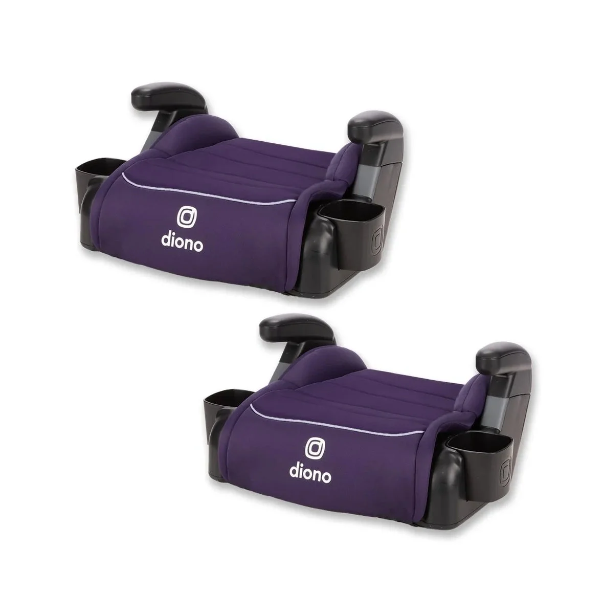 Diono Connect3 R Backless Booster, Pack of 2 - Purple Wildberry